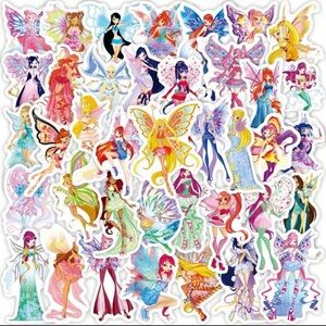 50pcs Butterfly Fairy Graffiti Stickers Waterproof Vinyl Laptop Aesthetic